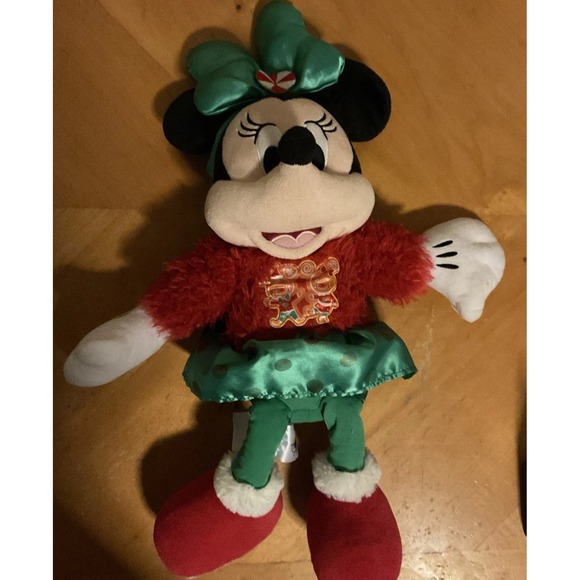 Disney Store Minnie Mouse Holiday Cheer Medium Soft Toy 2020 - Picture 1 of 10